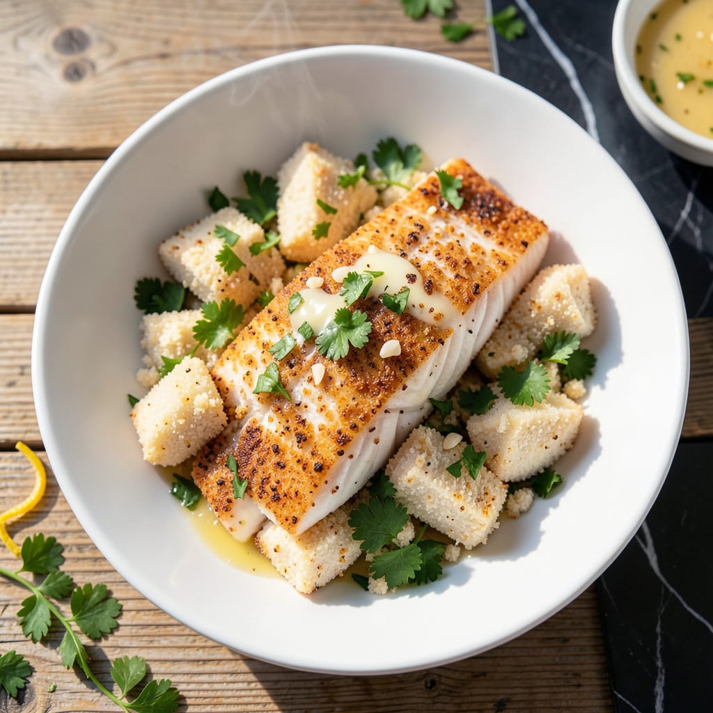 Eat N Park Nantucket Cod Recipe: Flaky White Fish With Buttery Crumb Topping example with annotations