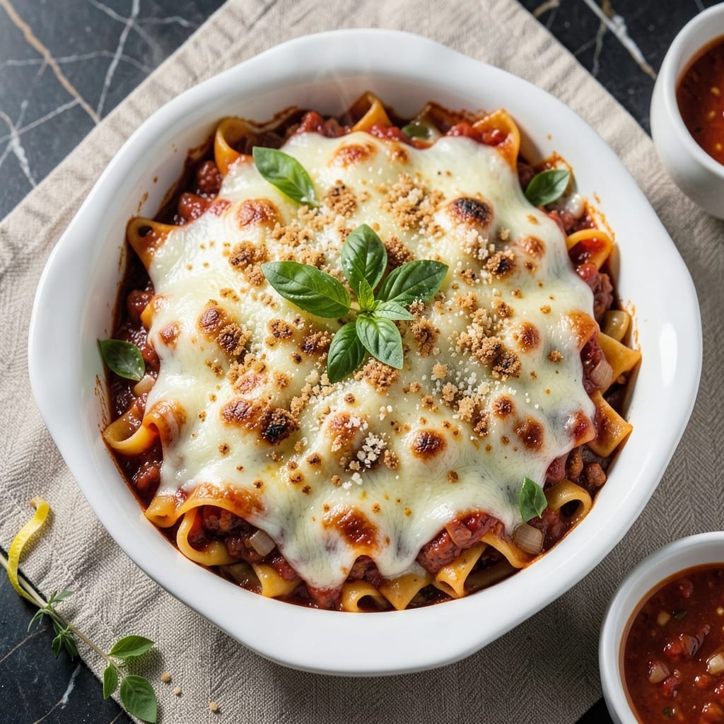Lasagna Recipe Mozzarella: Layered Cheese Goodness Baked to Perfection