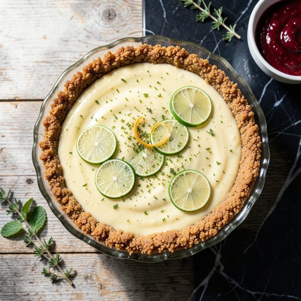Key Lime Pie Recipe Without Condensed Milk: Zesty Citrus Custard With Fresh Cream Topping