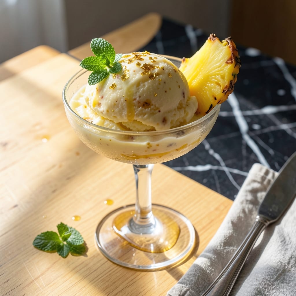 Pineapple Sherbet Recipe for Ice Cream Maker: Creamy Tropical Swirl in Minutes