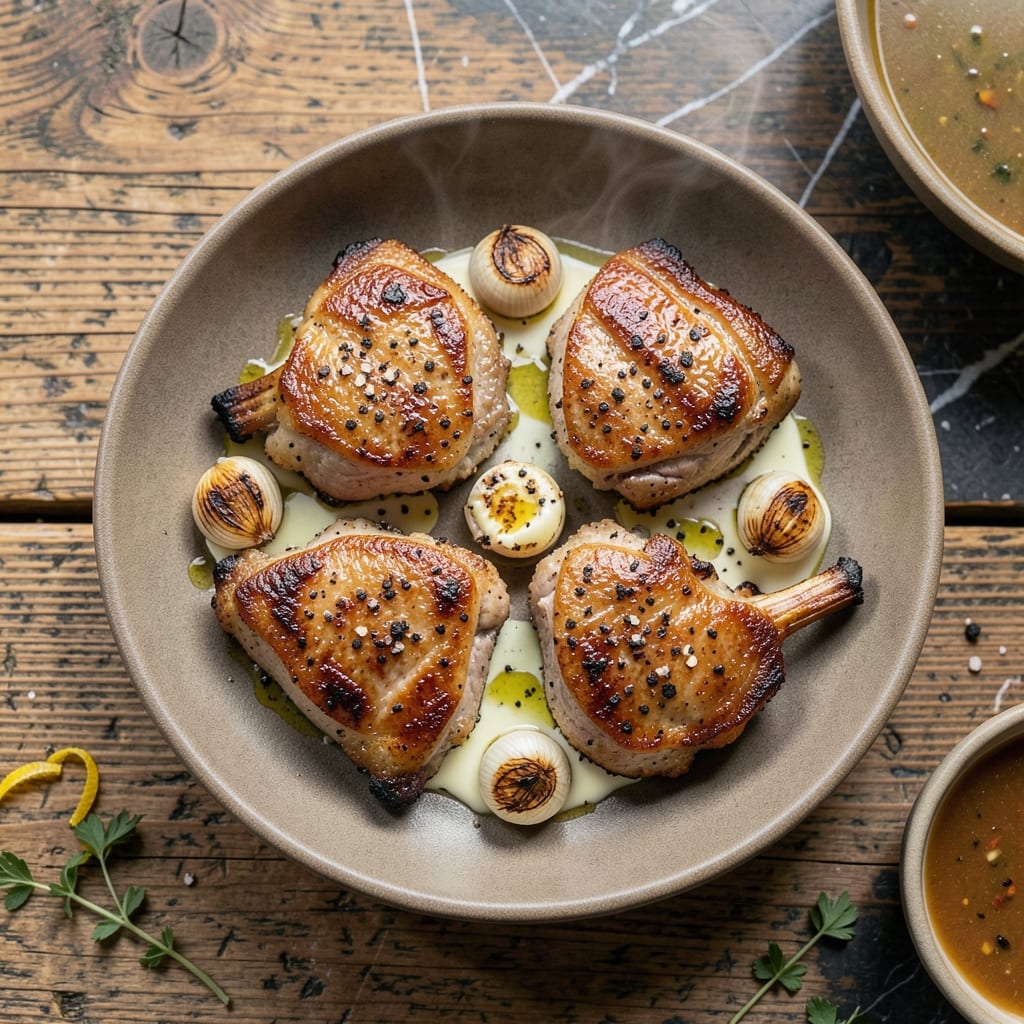 Pork Chop Recipe Taste: Pan-Seared With Garlic-Herb Butter Finish Pork Chop Recipe Taste: Pan-Seared With Garlic-Herb Butter Finish