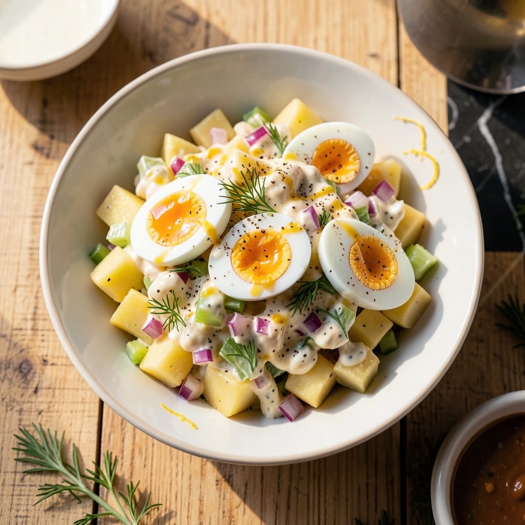 Potato Salad Recipe Mayonnaise Mustard Egg: Classic Creamy Texture with Zesty Kick