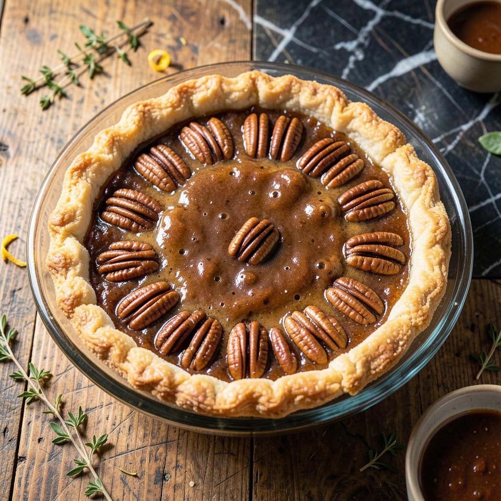 Pecan Pie Recipe With Frozen Crust: Gooey Filling Meets Buttery Layers Pecan Pie Recipe With Frozen Crust: Gooey Filling Meets Buttery Layers