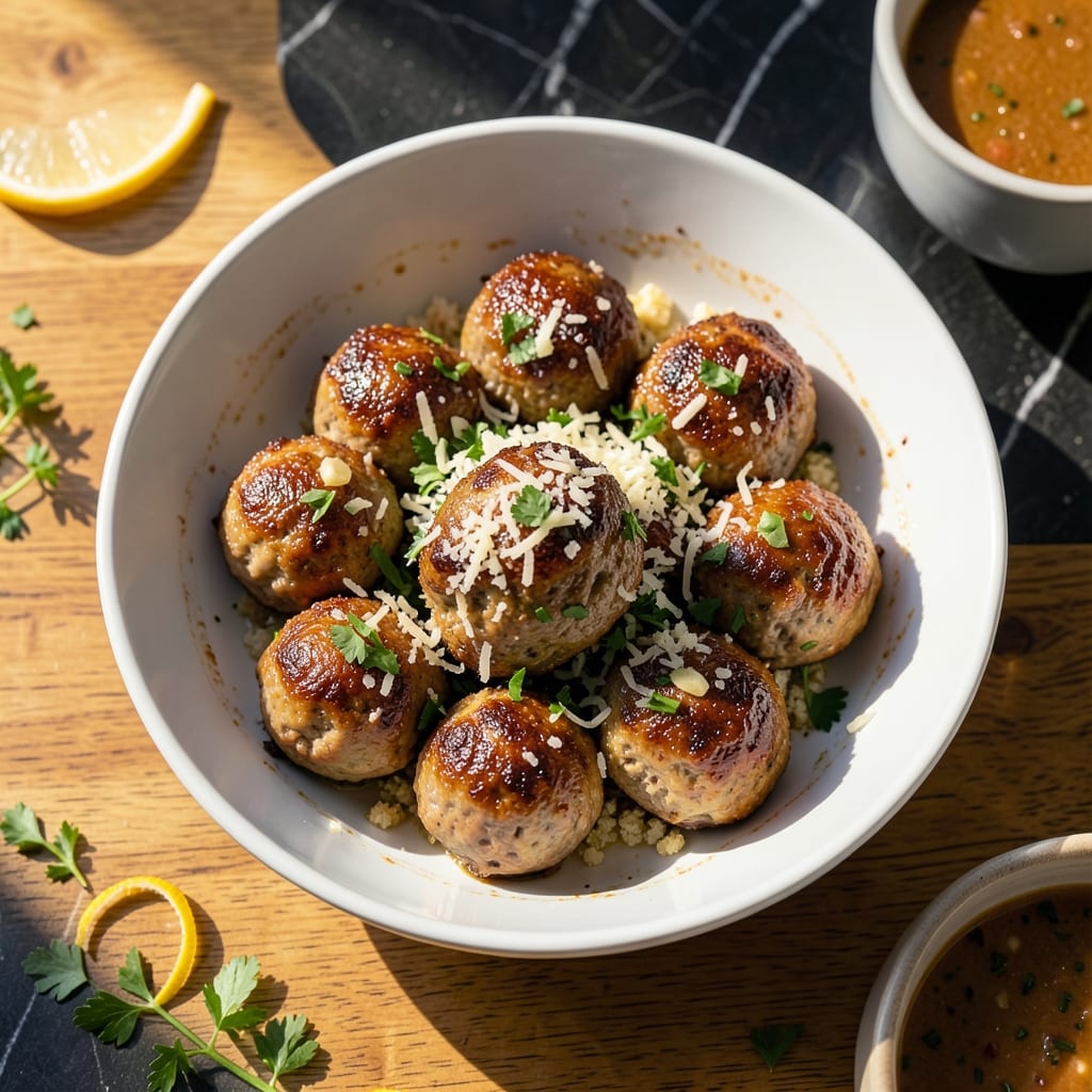 Pork Meatball Recipe Oven: Baked to Golden Brown Juiciness Pork Meatball Recipe Oven: Baked to Golden Brown Juiciness