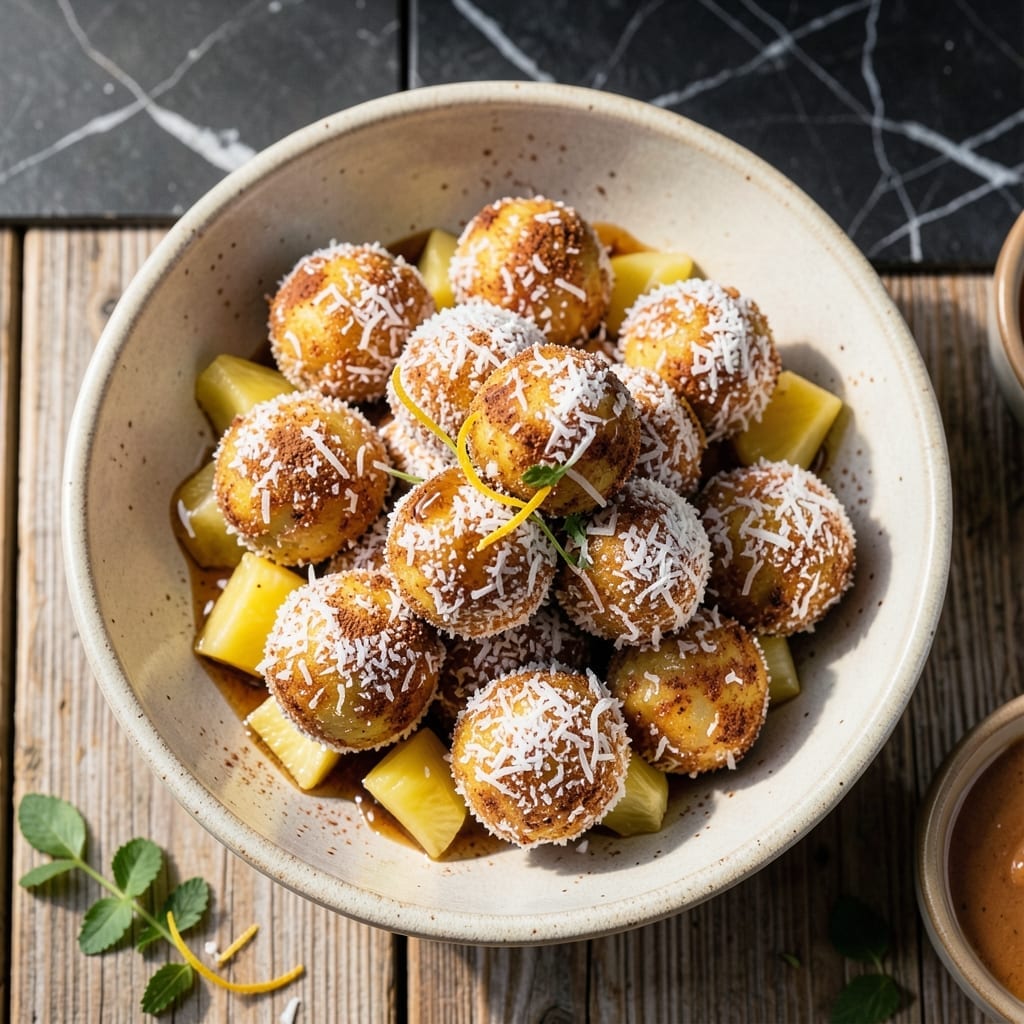Pineapple Balls Recipe Easy: Sweet Bites with Crunchy Coconut Coating Pineapple Balls Recipe Easy: Sweet Bites with Crunchy Coconut Coating
