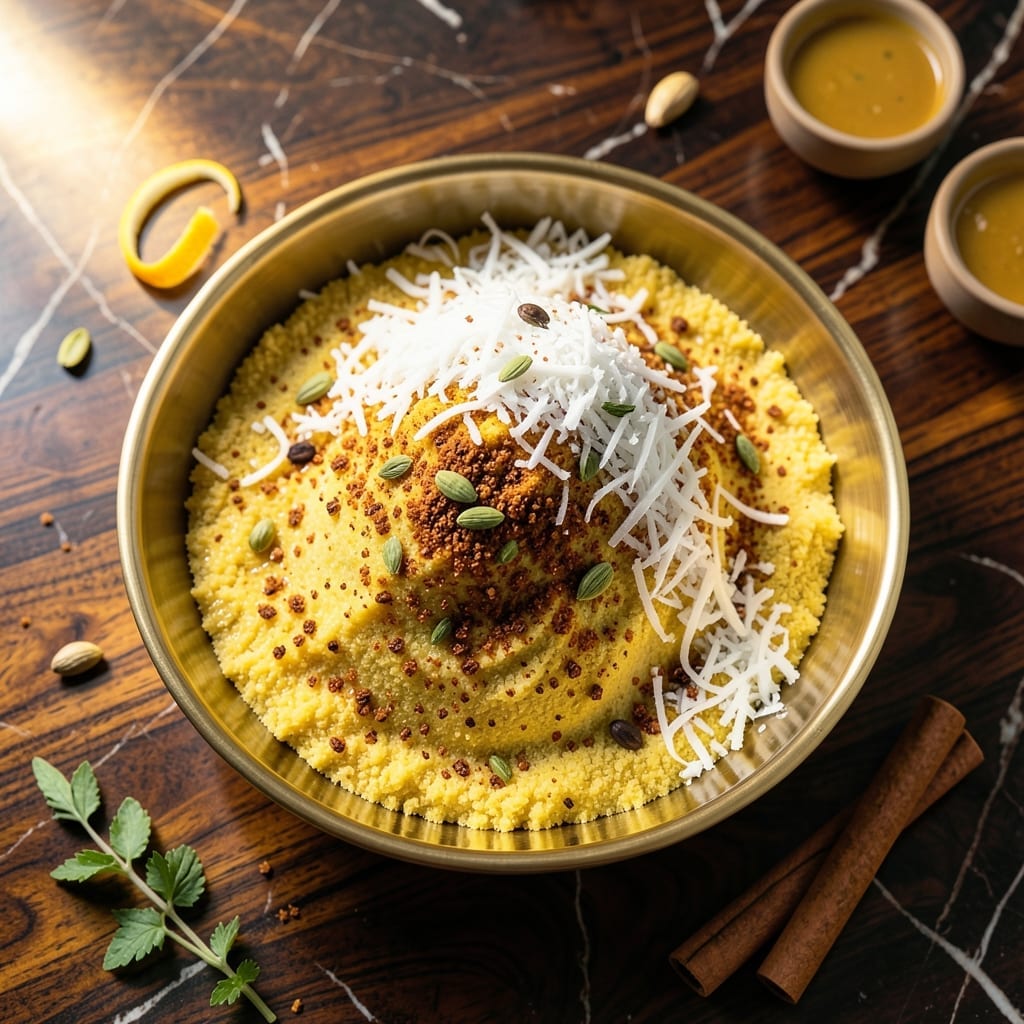 Trinidad Parsad Recipe: Sweet Coconut and Gram Flour Delight Trinidad Parsad Recipe: Sweet Coconut and Gram Flour Delight