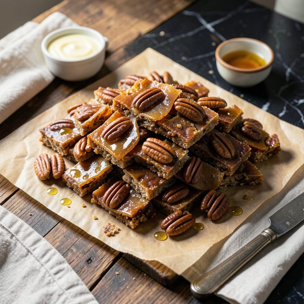 Pecan Brittle Recipe Without Corn Syrup: Old-Fashioned Crunch With Honey Sweetness
