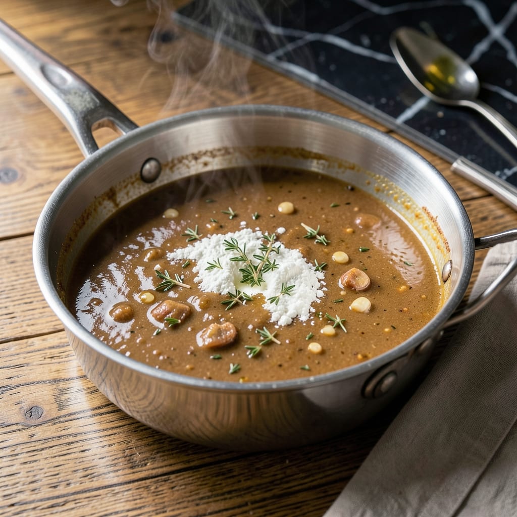 Pork Gravy Recipe With Drippings: Rich Pan Sauce for Roasts Pork Gravy Recipe With Drippings: Rich Pan Sauce for Roasts