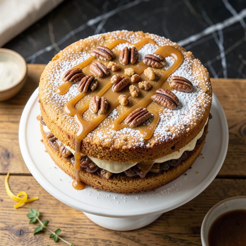 Pecan Pie Cake Recipe From Hallmark Movie: Buttery Layers With Gooey Pecan Filling