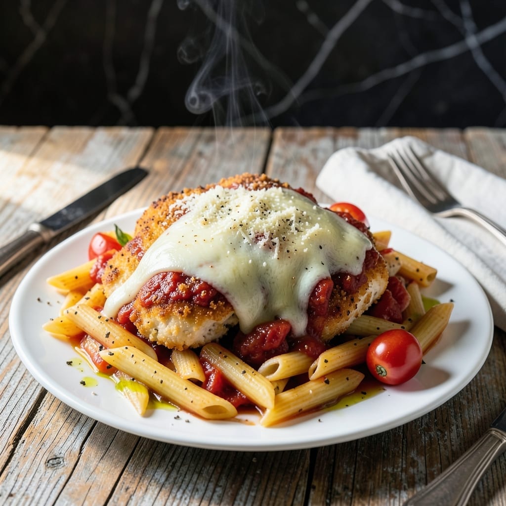 Chicken Parmesan Recipe Baked With Pasta: One-Dish Italian Feast Chicken Parmesan Recipe Baked With Pasta: One-Dish Italian Feast