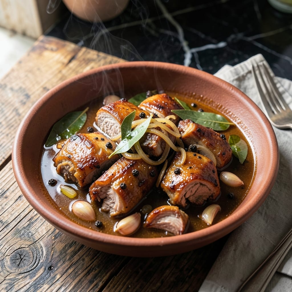 Pork Adobo Recipe Kawaling Pinoy: Filipino-Style Braised Pork with Garlicky Depth