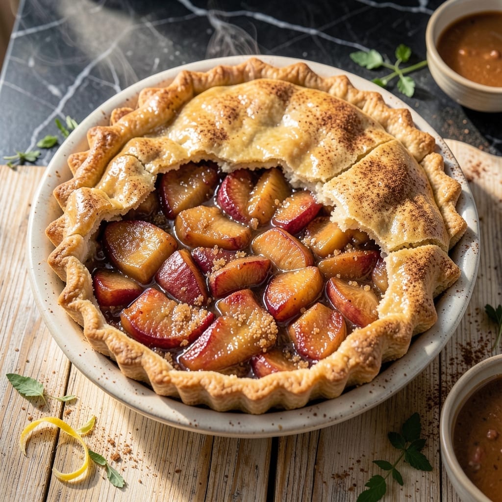 Recipe for Apple Pie Using Frozen Apples: Flaky Crust With Cinnamon-Spiced Filling