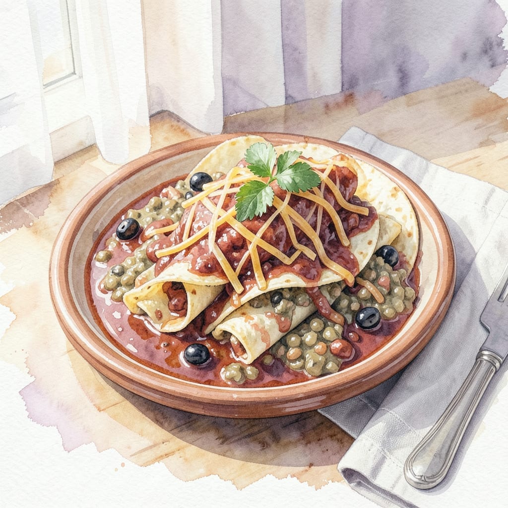 Enchilada Recipe With Refried Beans: Cheesy Layers With Tex-Mex Flavor Enchilada Recipe With Refried Beans: Cheesy Layers With Tex-Mex Flavor
