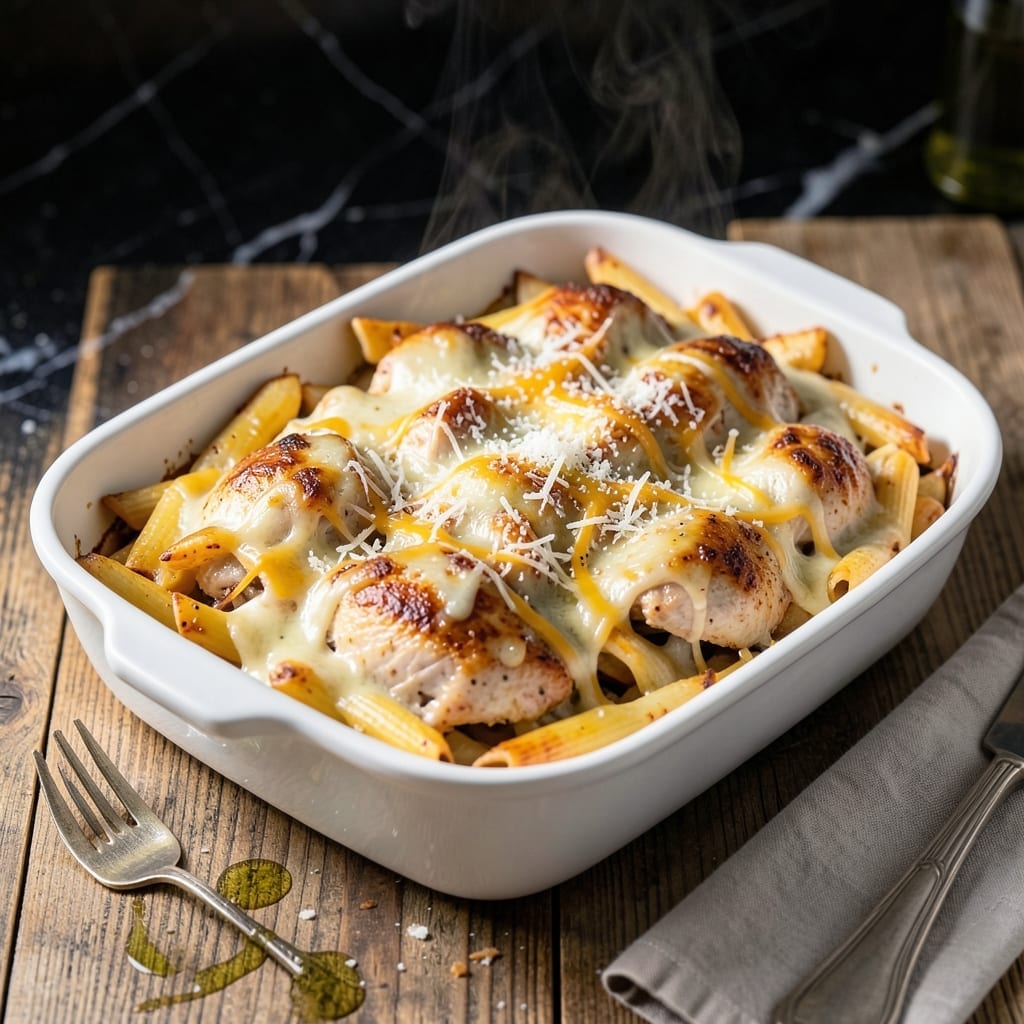 Chicken Pasta Recipe Baked: Cheesy One-Dish Comfort