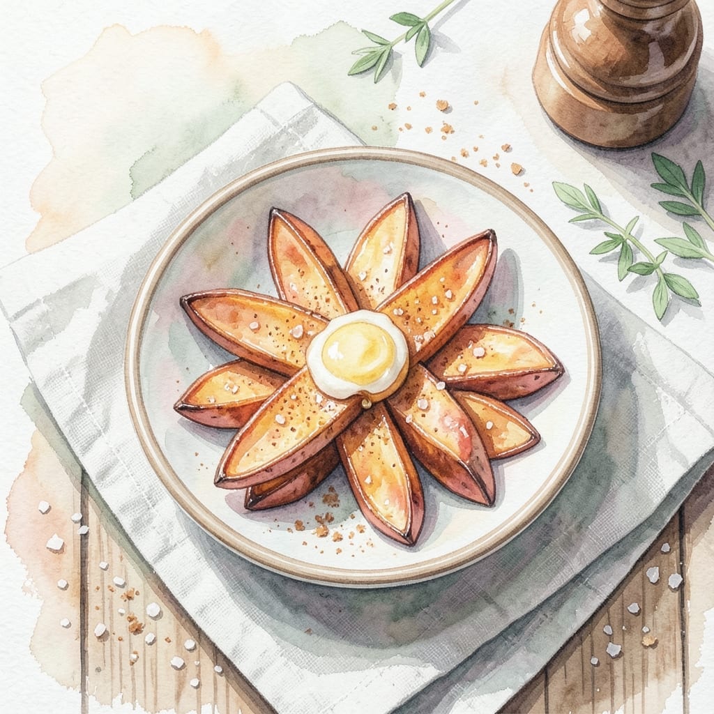Air Fryer Sweet Potato Recipe With Butter: Caramelized Edges and Creamy Centers