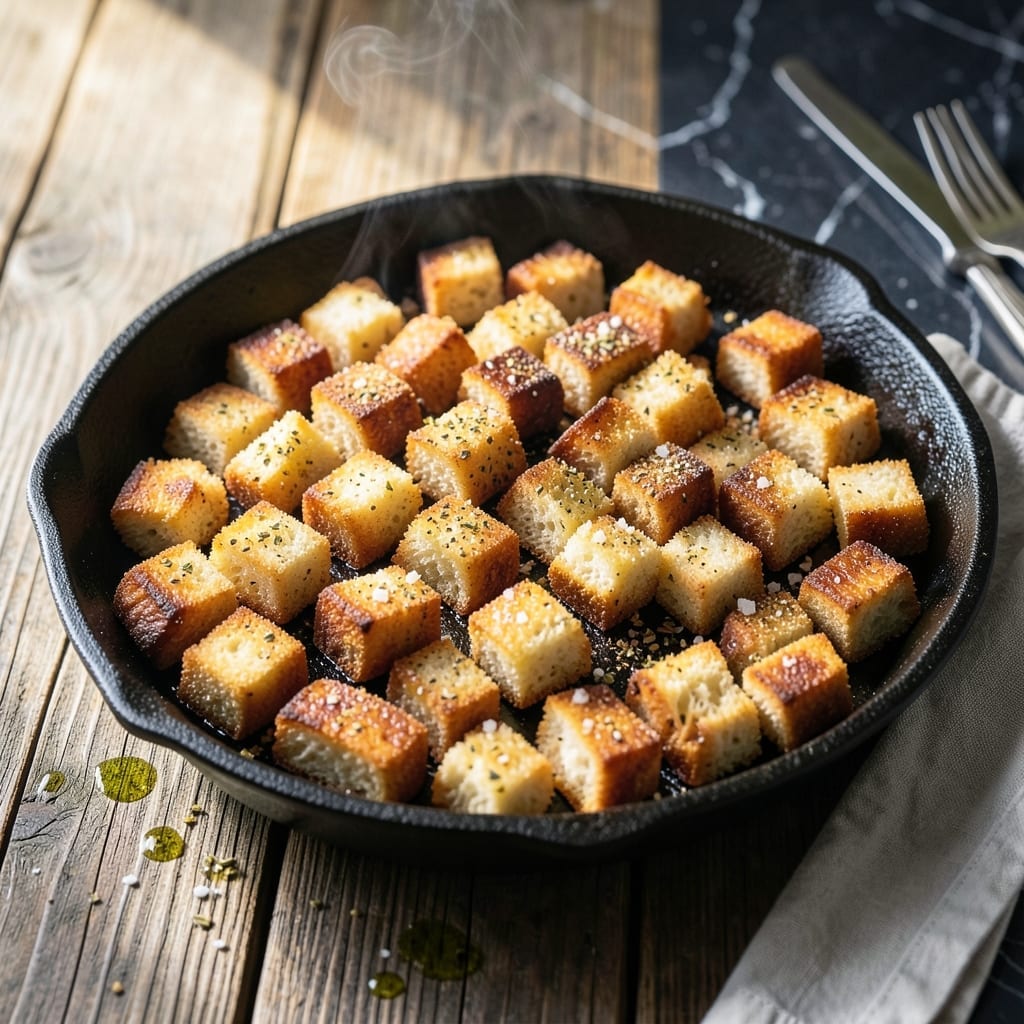 Croutons Recipe Pan: Golden Crunch in Minutes Croutons Recipe Pan: Golden Crunch in Minutes