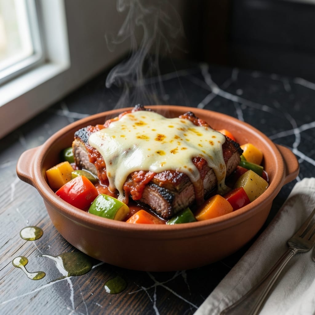 Pork Ribs Caldereta Recipe With Cheese: Filipino Stew With Melted Toppings