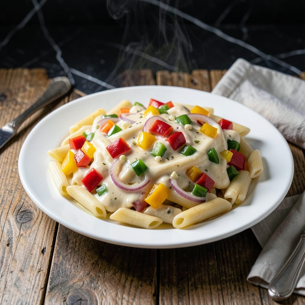 Footprints Rasta Pasta Recipe: Jamaican Jerk Spice Fusion in Creamy Sauce