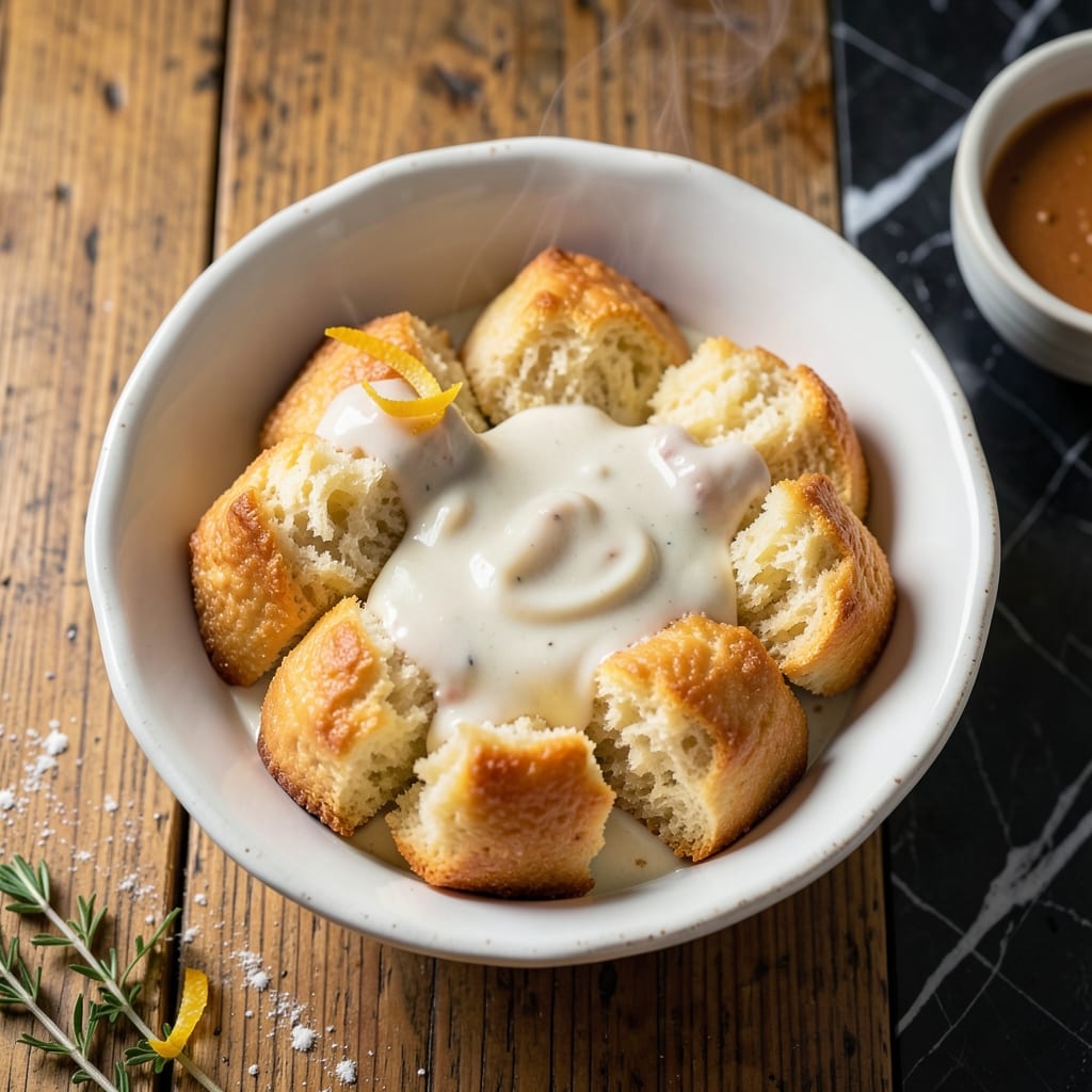 Biscuits and Gravy Recipe Without Sausage: Fluffy Layers With Velvety White Gravy Biscuits and Gravy Recipe Without Sausage: Fluffy Layers With Velvety White Gravy