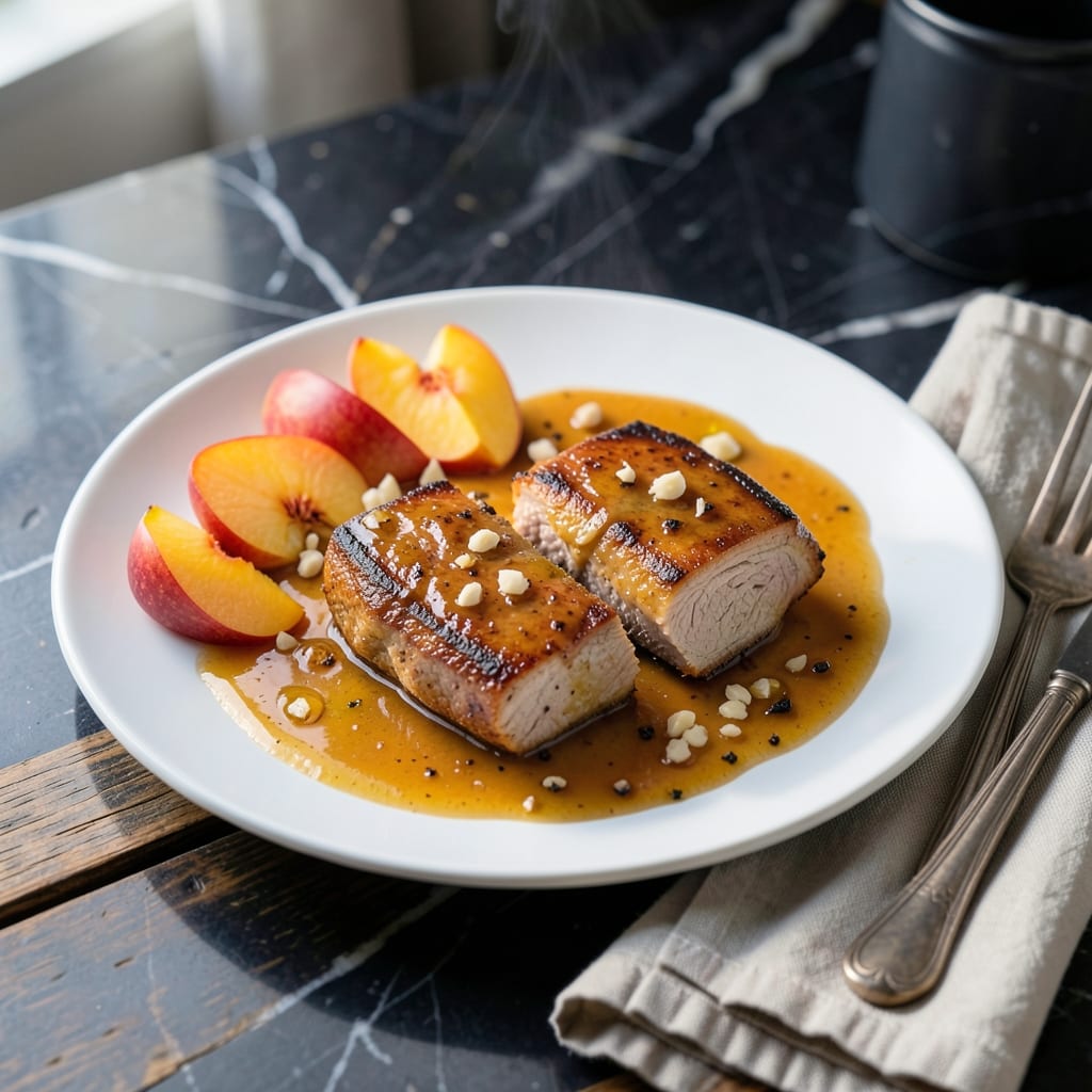 Peach Glaze Recipe for Pork: Sweet and Sticky Caramelized Finish Peach Glaze Recipe for Pork: Sweet and Sticky Caramelized Finish