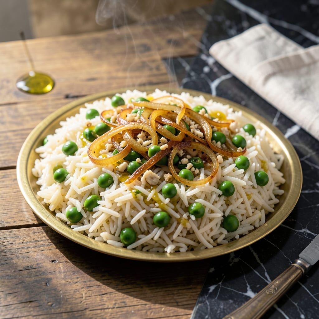 Peas Rice Recipe in Tamil: Traditional South Indian One-Pot Meal Peas Rice Recipe in Tamil: Traditional South Indian One-Pot Meal