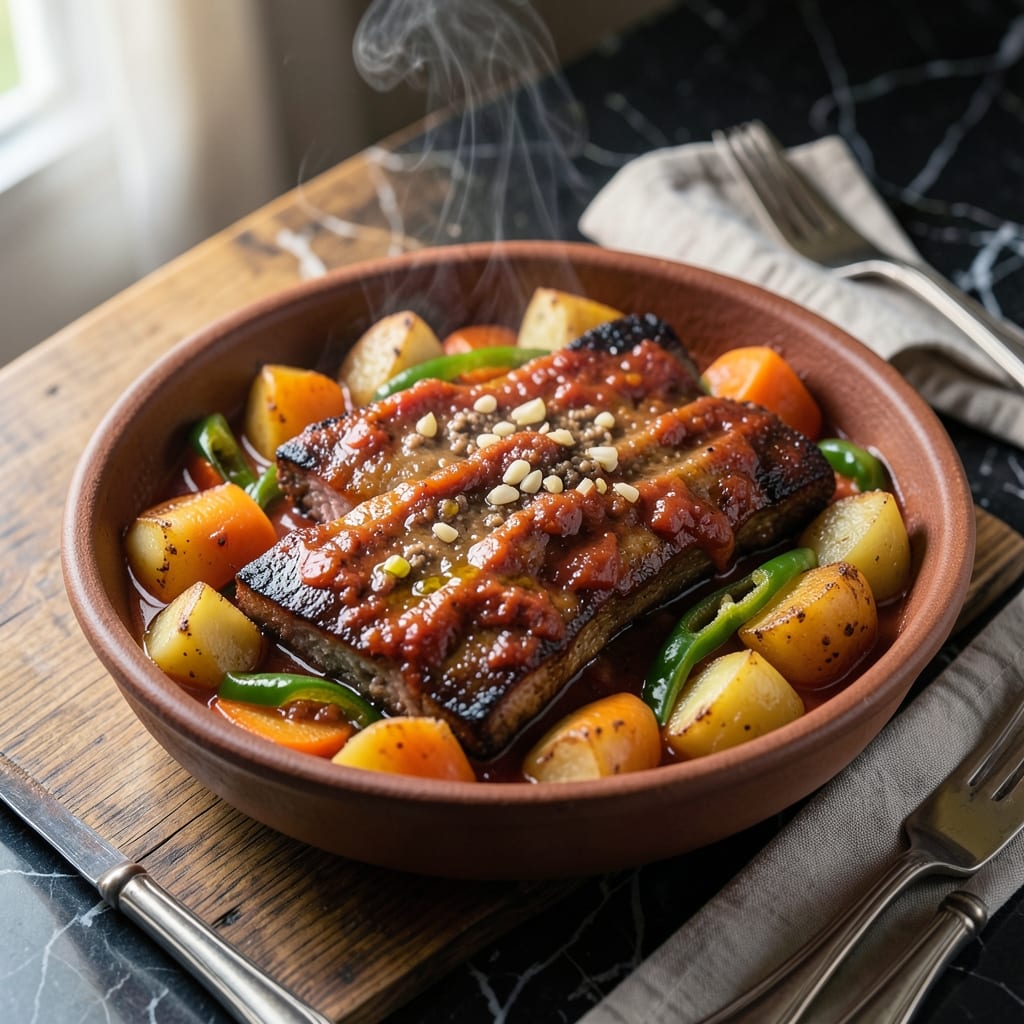 Pork Ribs Caldereta Recipe Pinoy Style: Tomato-Based Stew With Tender Ribs
