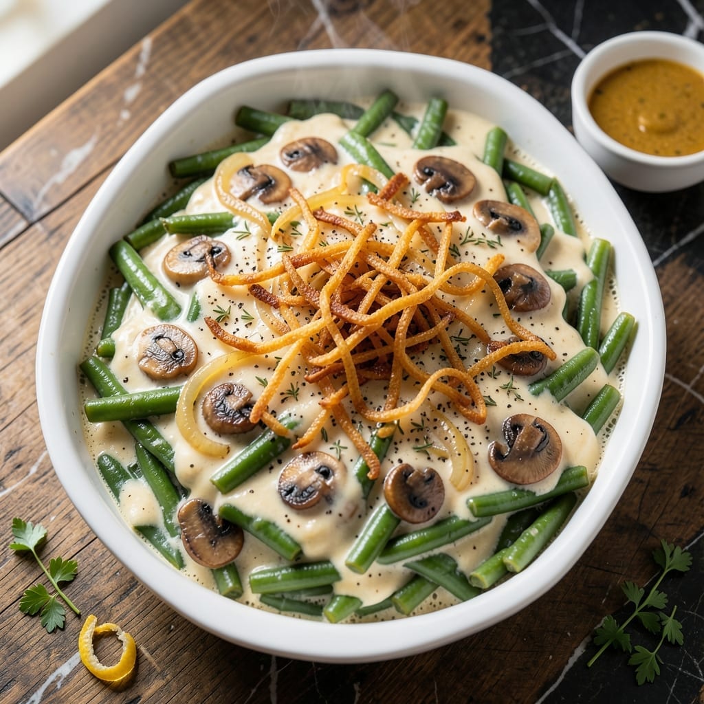 Green Bean Casserole Recipe Bon Appetit: Classic Holiday Side With Crispy Onions