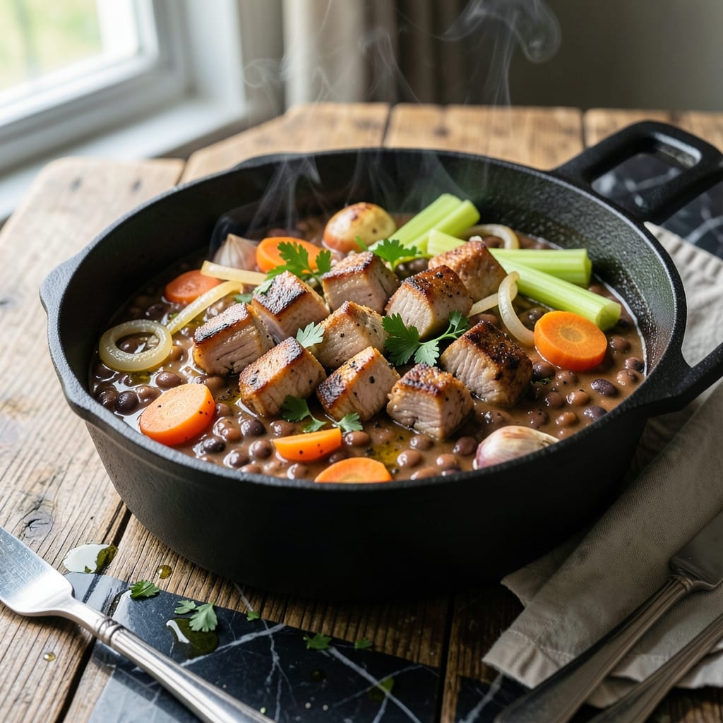 Pork and Beans Recipe With Vegetables: Smoky One-Pot Comfort Pork and Beans Recipe With Vegetables: Smoky One-Pot Comfort