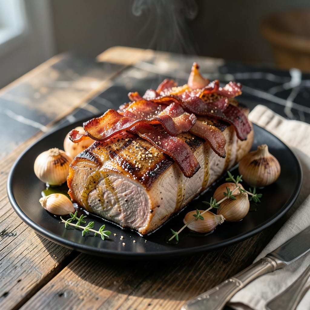 Pork Loin Recipe With Bacon and Brown Sugar: Sweet and Savory Glazed Masterpiece