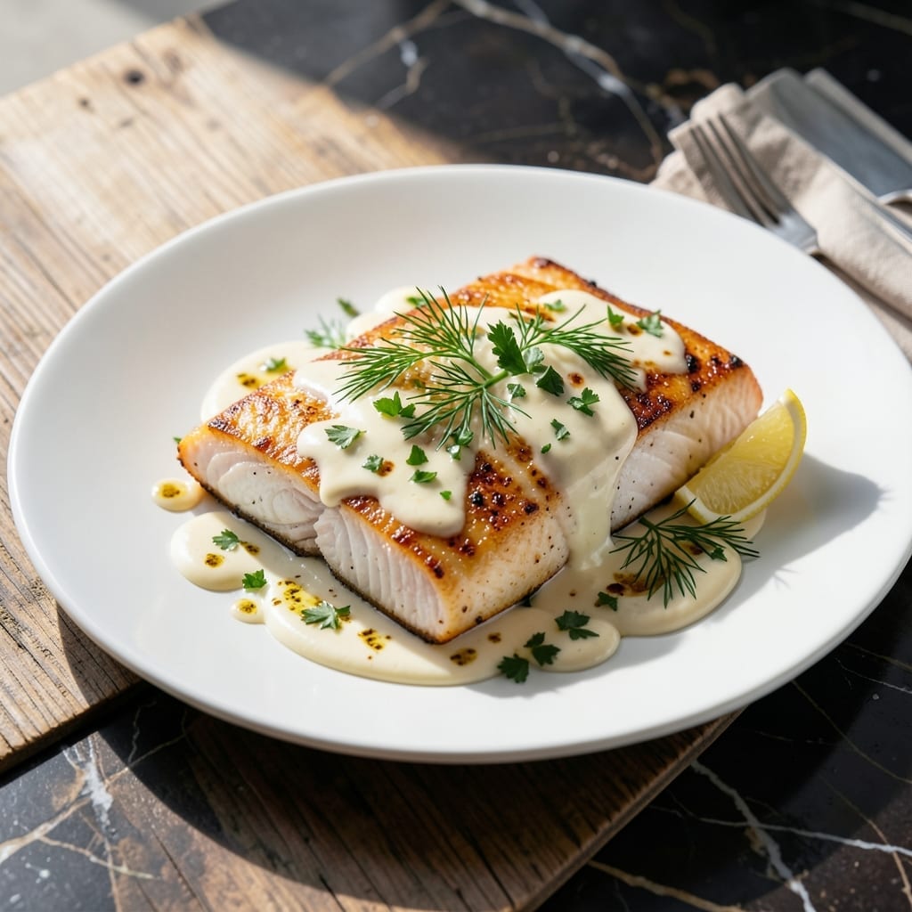 Baked Halibut Recipe Mayonnaise: Oven-Poached With Lemon and Herbs