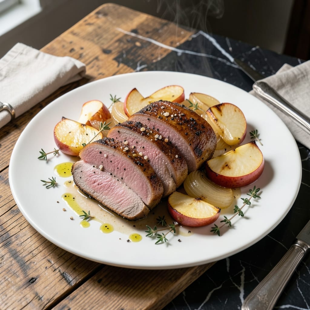 Pork Loin Recipe With Apples And Onions: Sweet And Savory Fall-Apart Tenderness Pork Loin Recipe With Apples And Onions: Sweet And Savory Fall-Apart Tenderness