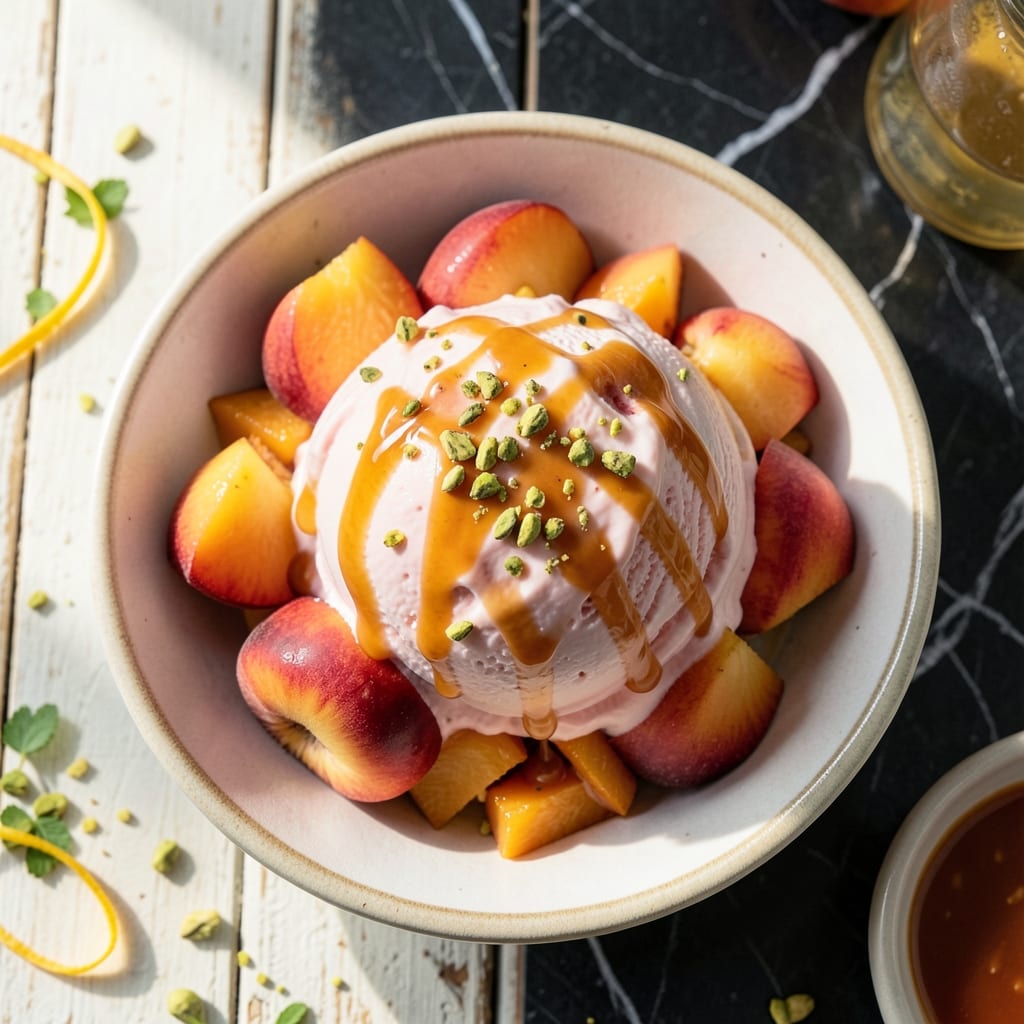 Peach Ice Cream Recipe No Eggs: Ultra Smooth Summer in a Scoop