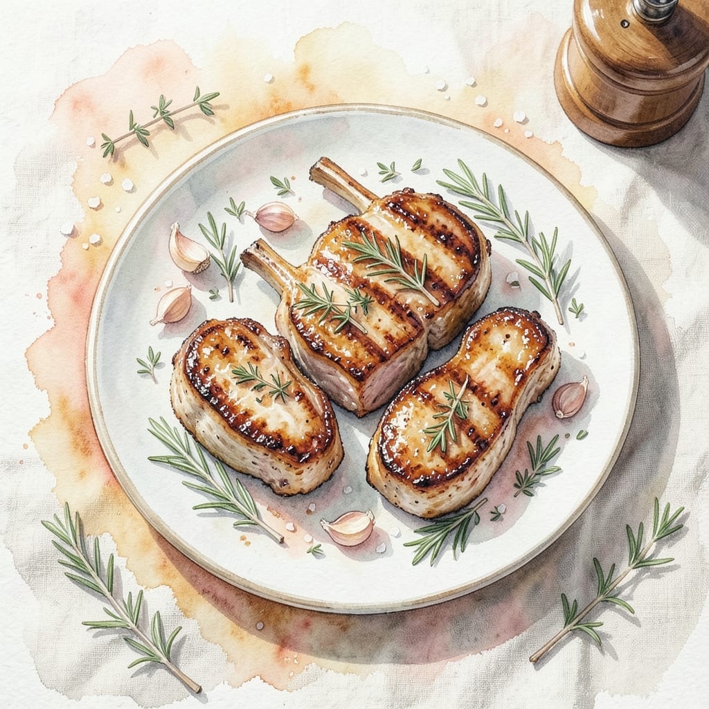 Recipe Grilled Pork Chops: Smoky Char With Herb Infusion Recipe Grilled Pork Chops: Smoky Char With Herb Infusion