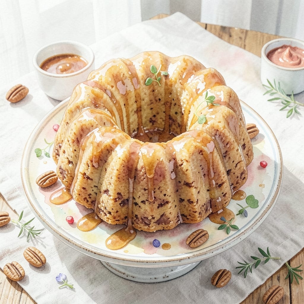 Praline Bundt Cake Recipe Southern Living: Brown Sugar Glaze With Pecan Crunch