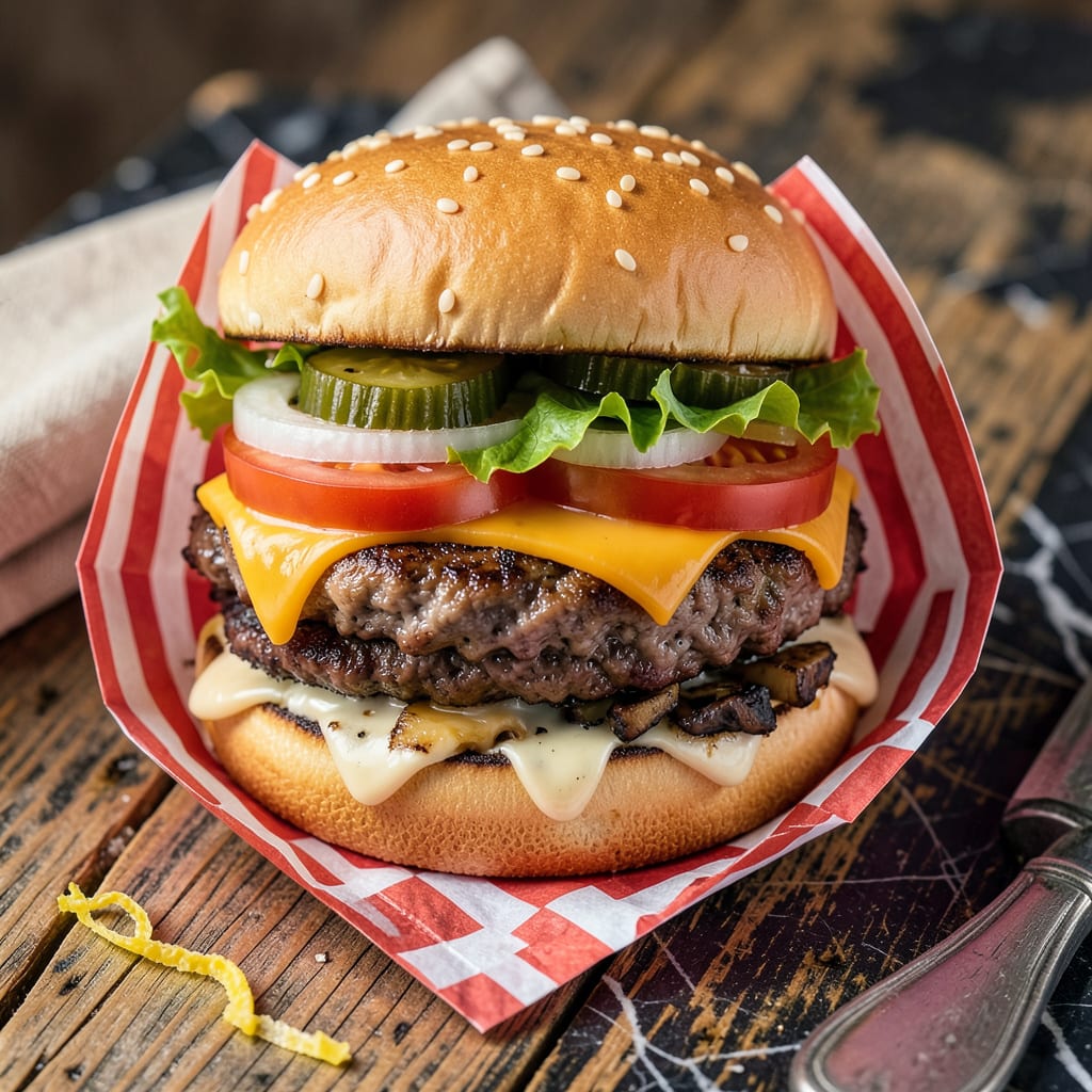 Five Guys Style Burger Recipe: Copycat Steps for Home Cooks example with annotations