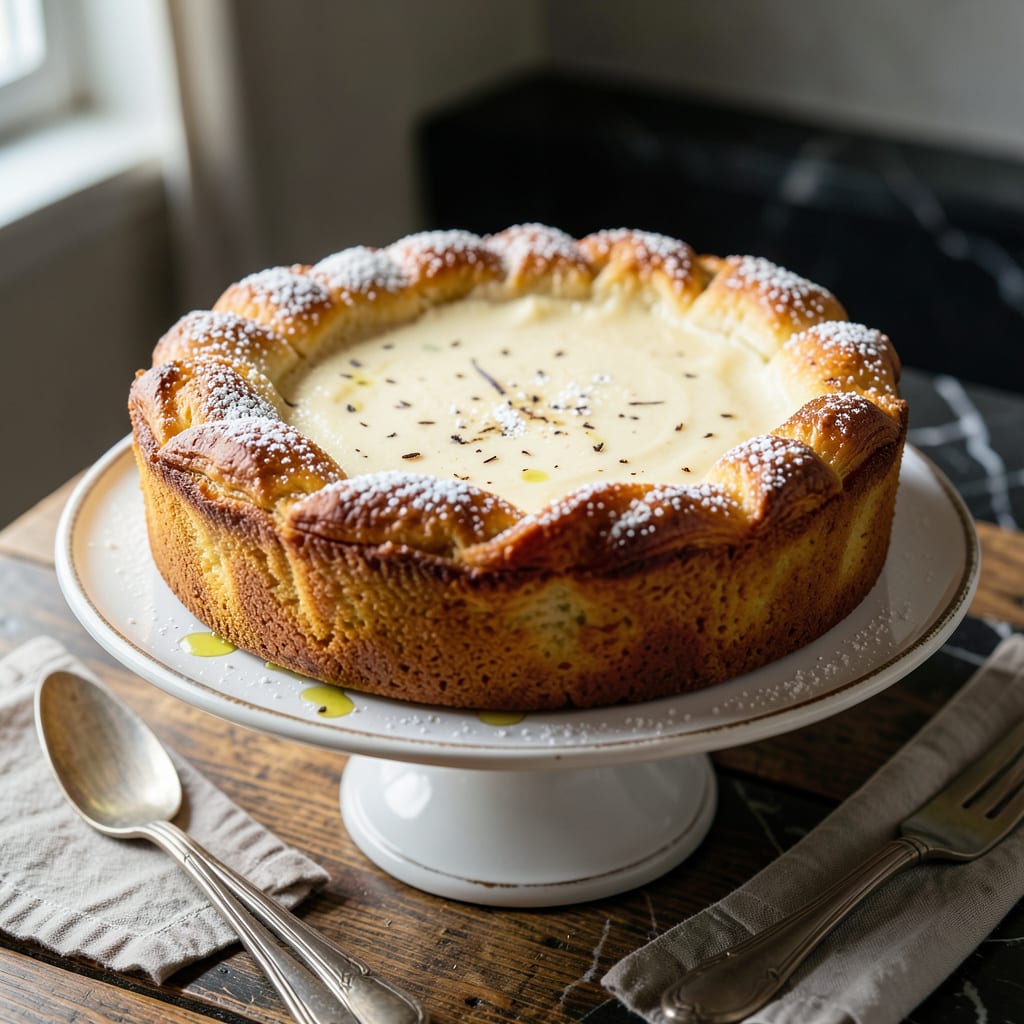 Complete German Custard Kuchen Recipe: Grandma's Vanilla Infused Delight overview image