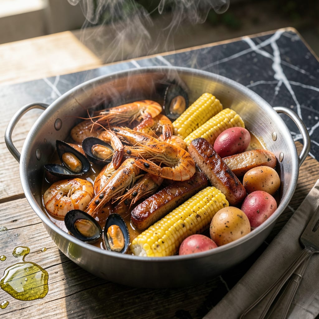 Complete Good Seafood Boil Recipe: Cajun Spiced Feast in One Pot overview image