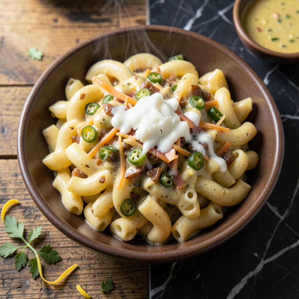 Green Chili Macaroni Sopita Recipe: Spicy Southwestern Comfort Bowl detailed visual guide