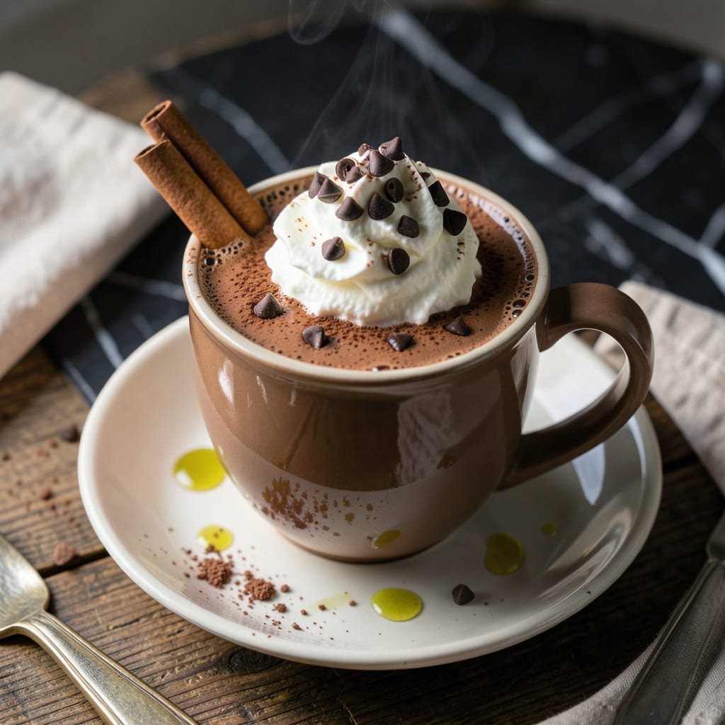 Hershey's Cocoa Powder Hot Chocolate Recipe: Rich and Velvety Mug of Warmth example with annotations
