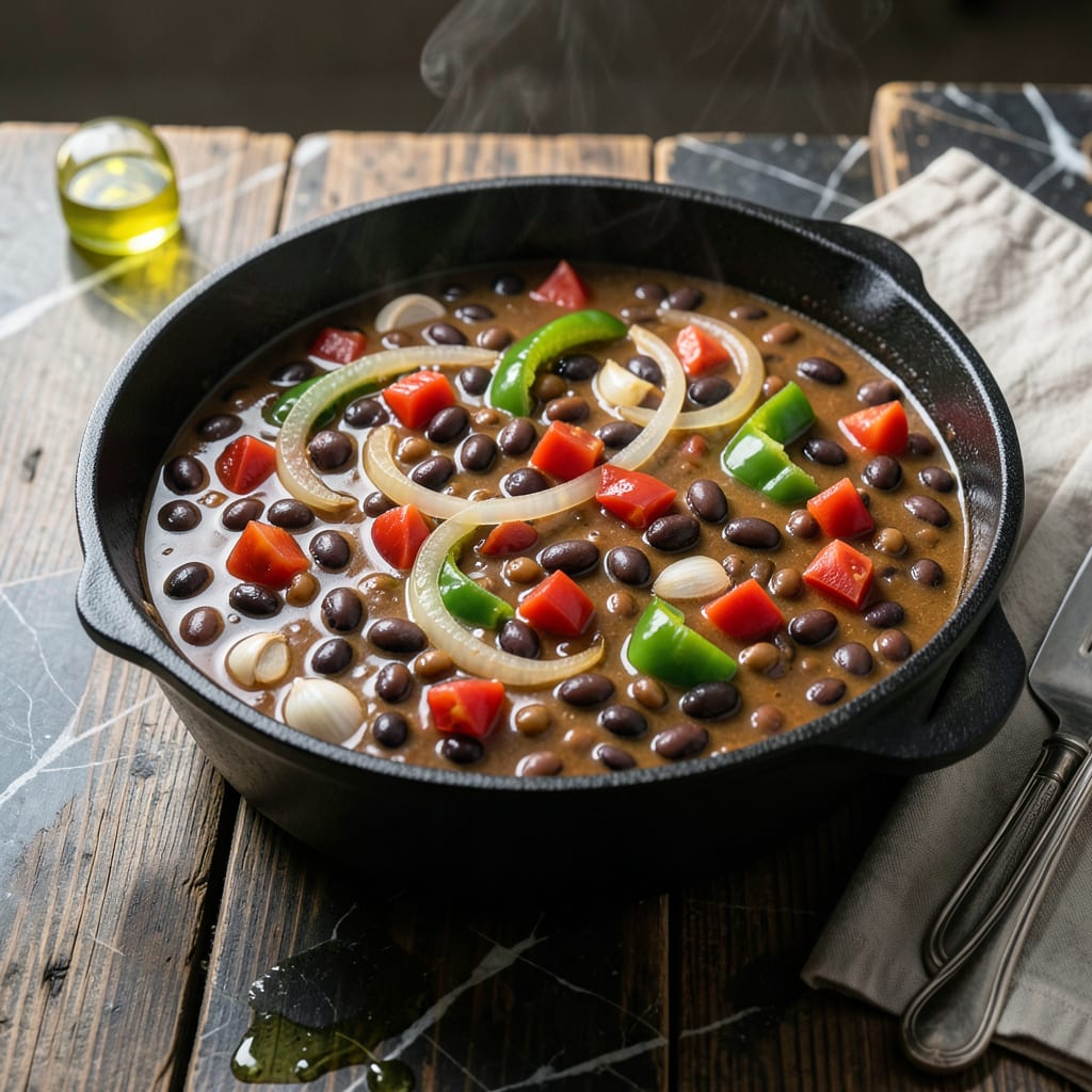 Hobo Beans Recipe: Campfire Style Hearty One Pot Meal example with annotations