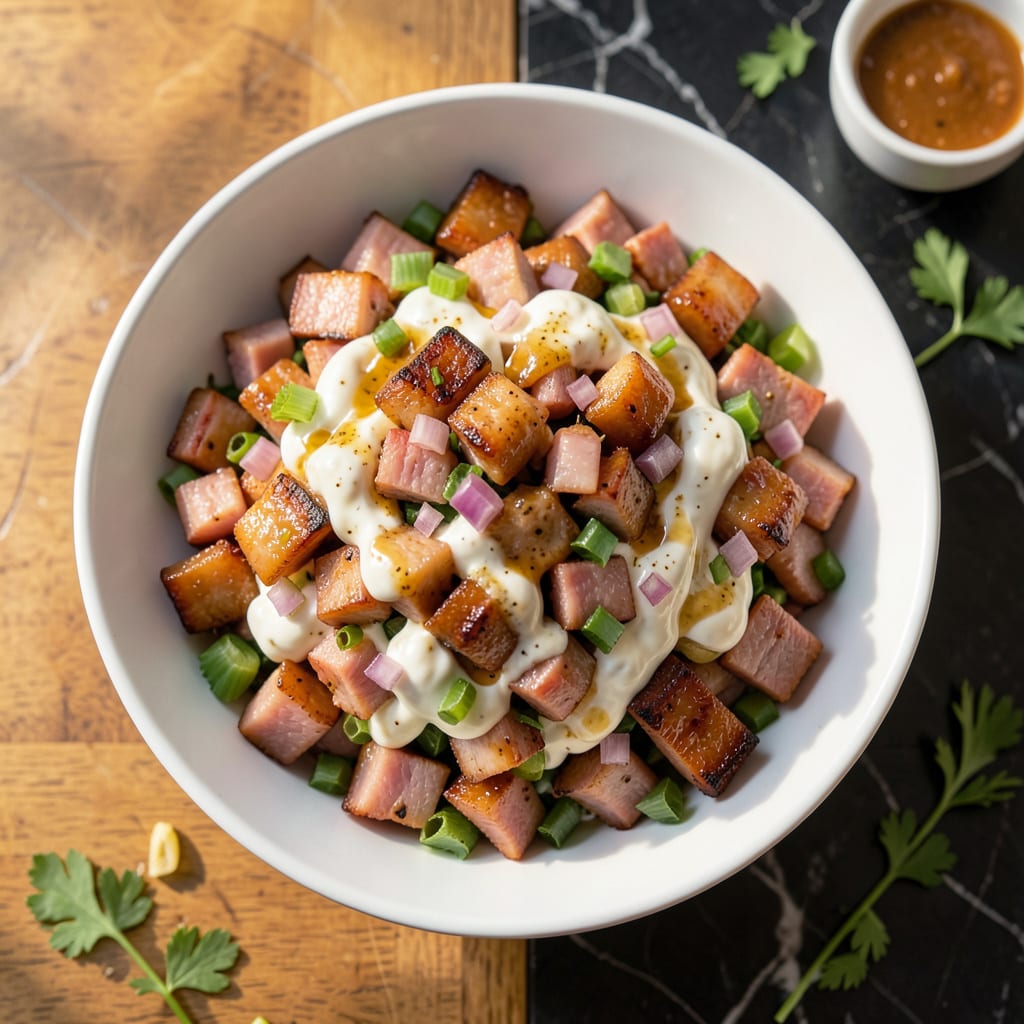 Honey Baked Ham Ham Salad Recipe: Sweet and Savory Spread for Sandwiches example with annotations