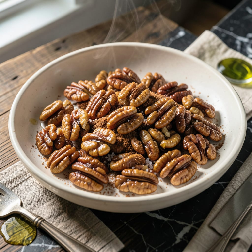 Honey Roasted Walnuts Recipe: Sweet and Nutty Crunch in Minutes illustration with key details