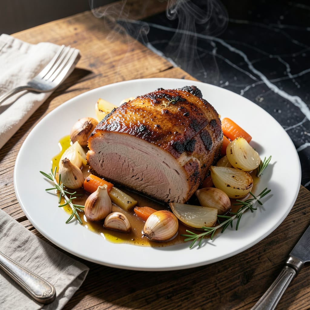 Instant Pot Pork Roast Recipe: Pressure Cooked to Fall Off The Bone Tenderness example with annotations
