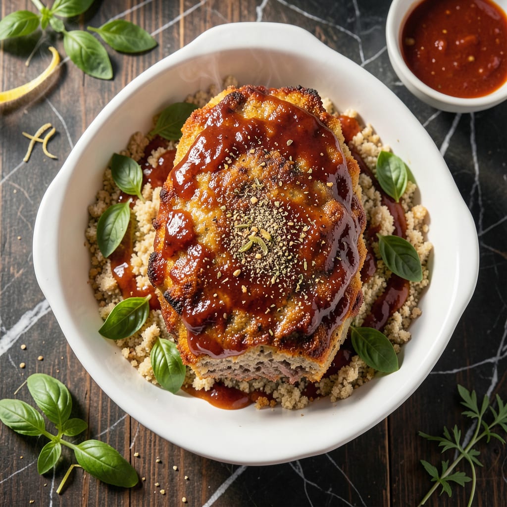 Italian Meatloaf Recipe Pioneer Woman: Savory Herb Infused Loaf with Rich Tomato Glaze illustration with key details