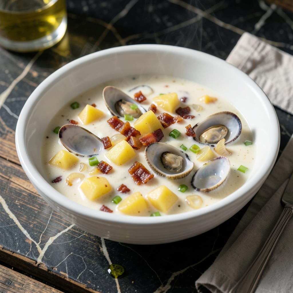 Ivar's Clam Chowder Recipe: Pacific Northwest Creamy Tradition example with annotations