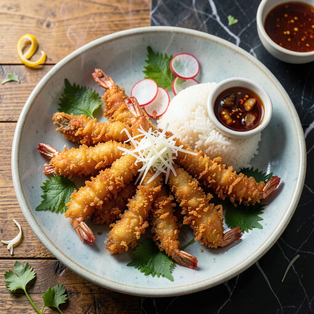 Comprehensive Japanese Shrimp Tempura Recipe: Light and Crispy Bite Sized Delight visual reference