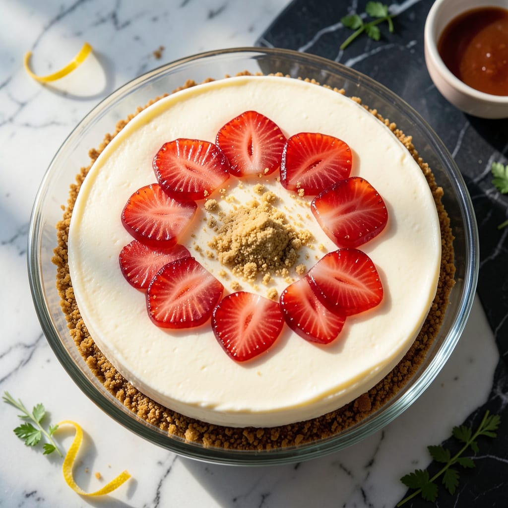 Jello No Bake Cheesecake Recipe: Silky Wiggle With Berry Topping illustration with key details