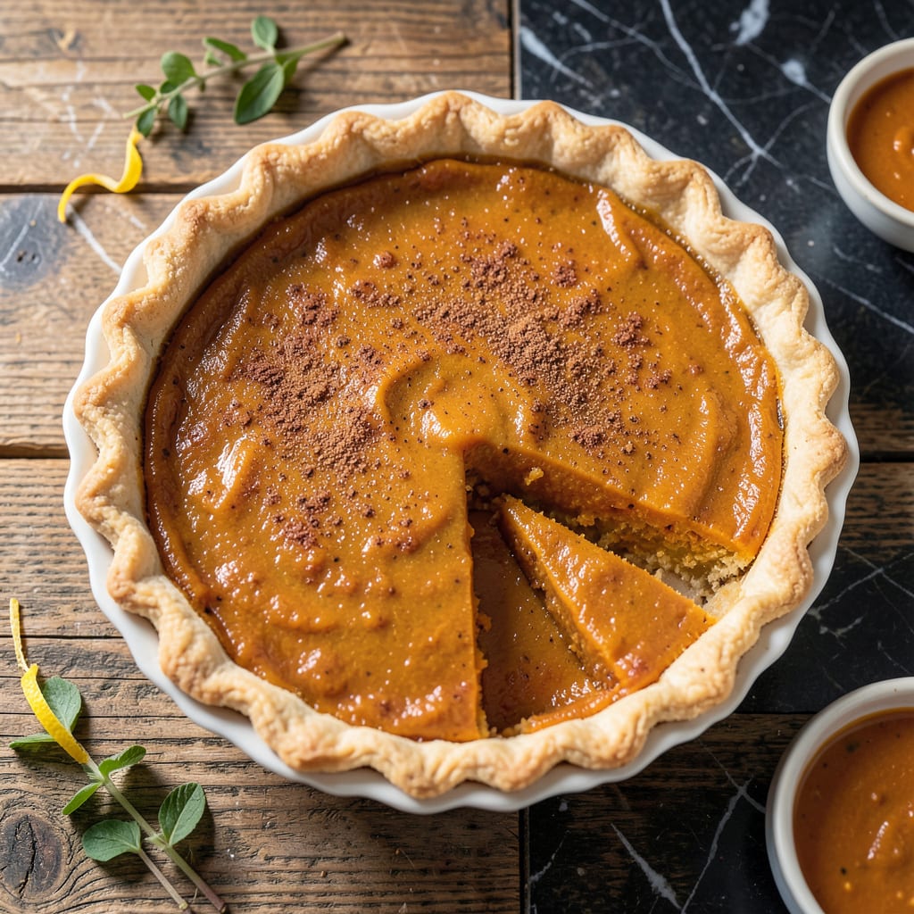 Comprehensive Lakeshore Pumpkin Pie Recipe: Spiced Custard in Flaky Crust visual reference