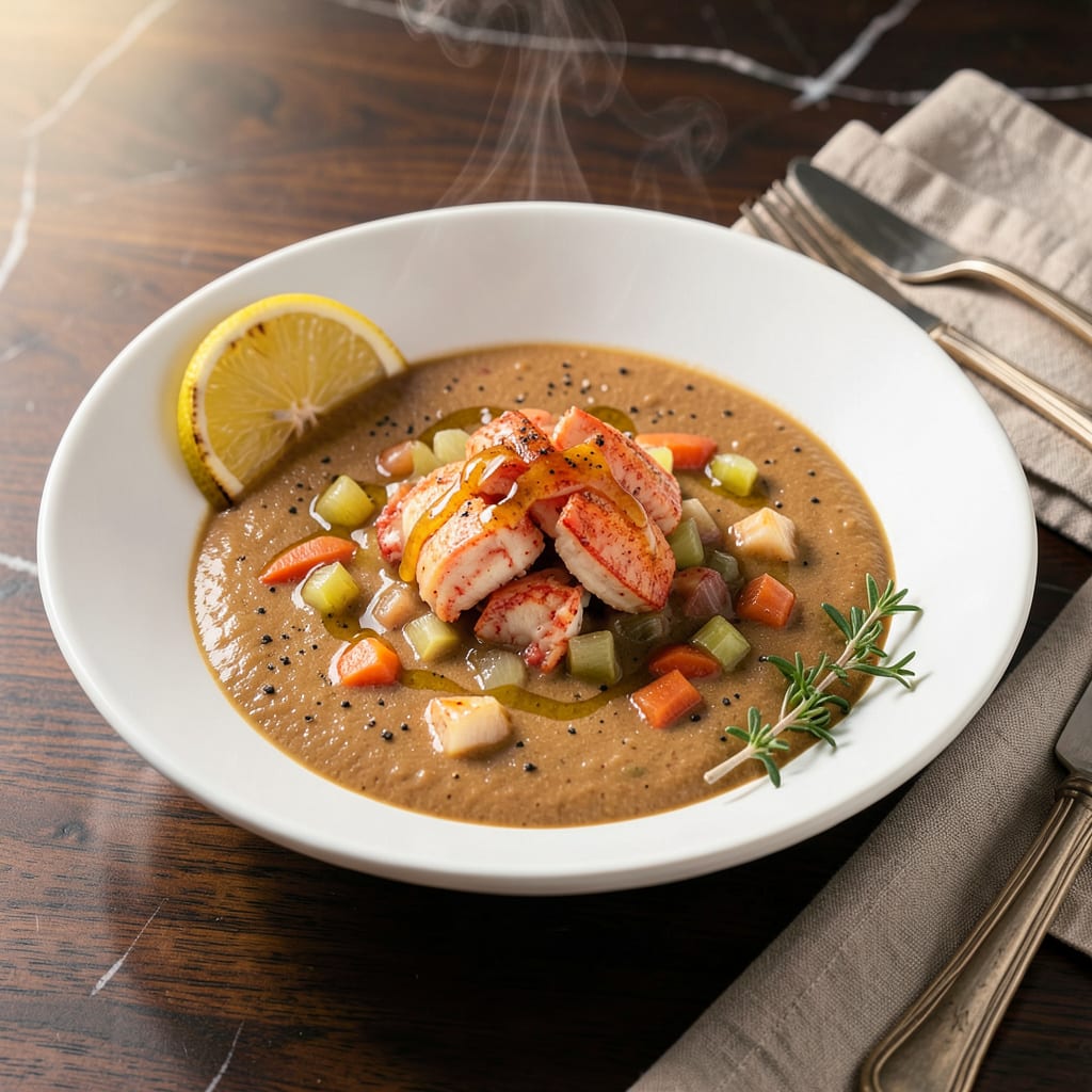 Lobster Bisque Zupas Recipe: Velvety Richness With Sweet Lobster Flavor illustration with key details
