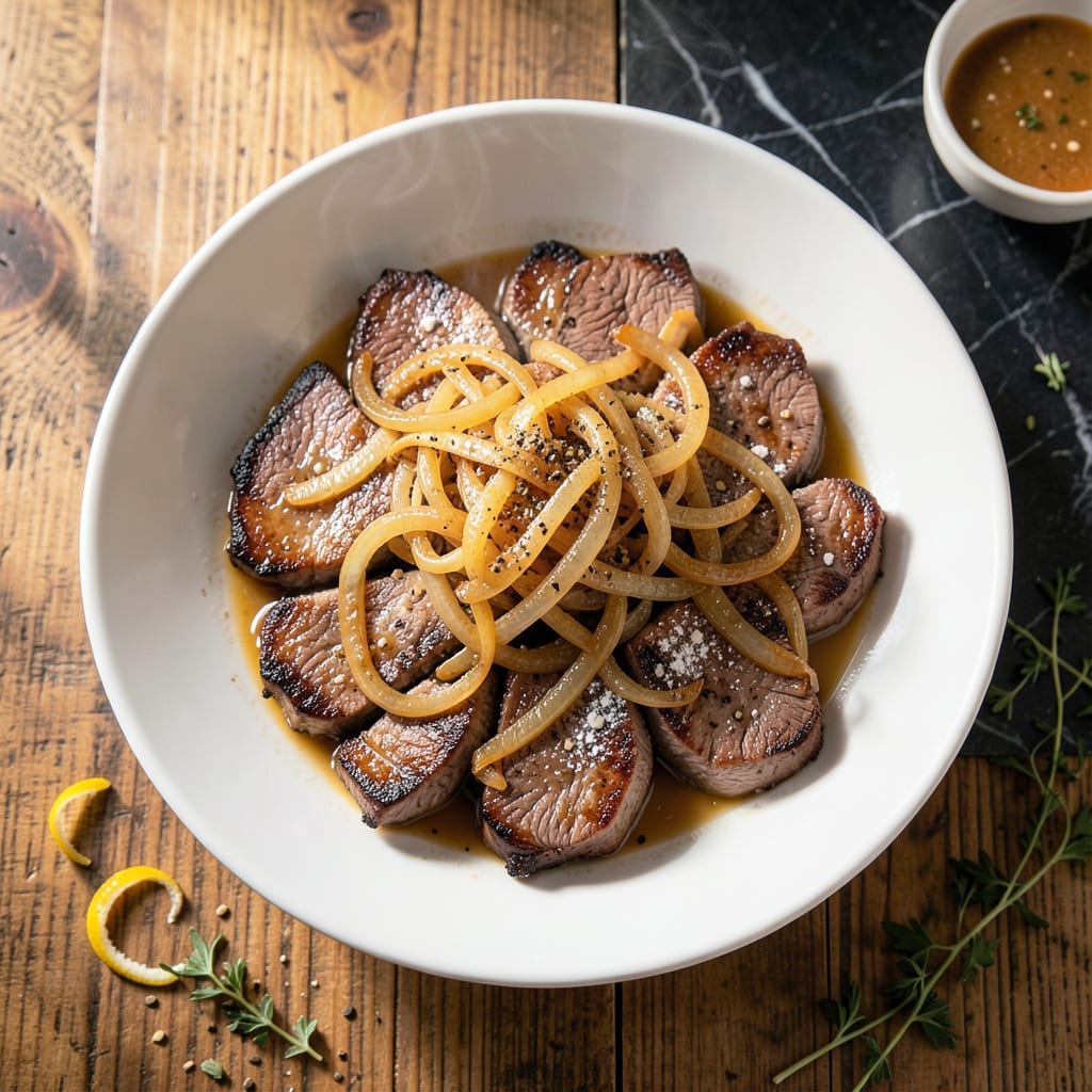 lubys liver and onions recipe example with annotations